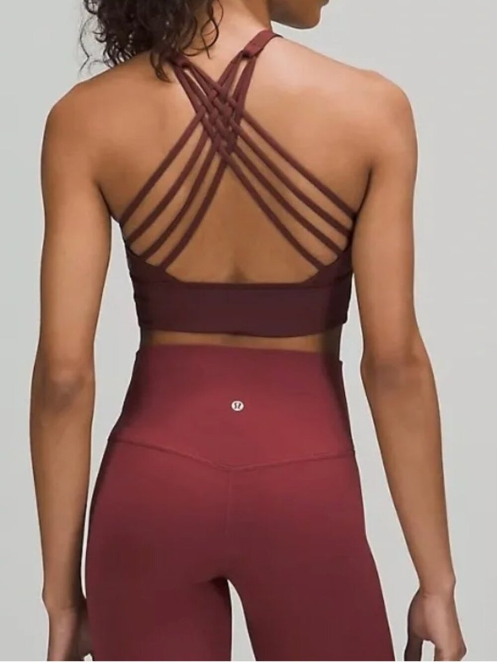 Lululemon Free to Be Bra Wild Long Line – Wine – Size 6 – NWOT - Picture 1 of 7